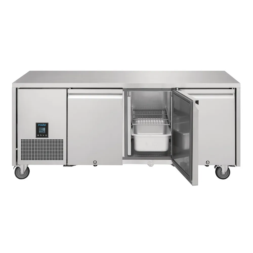 Polar 420L U-Series Premium 3 Door Counter Fridge