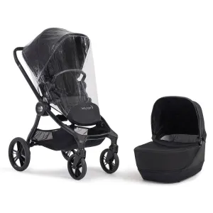 [Preloved] Baby Jogger City Sights Bundle - Stroller   Carrycot   Weather Shield   Belly Bar - Rich Black