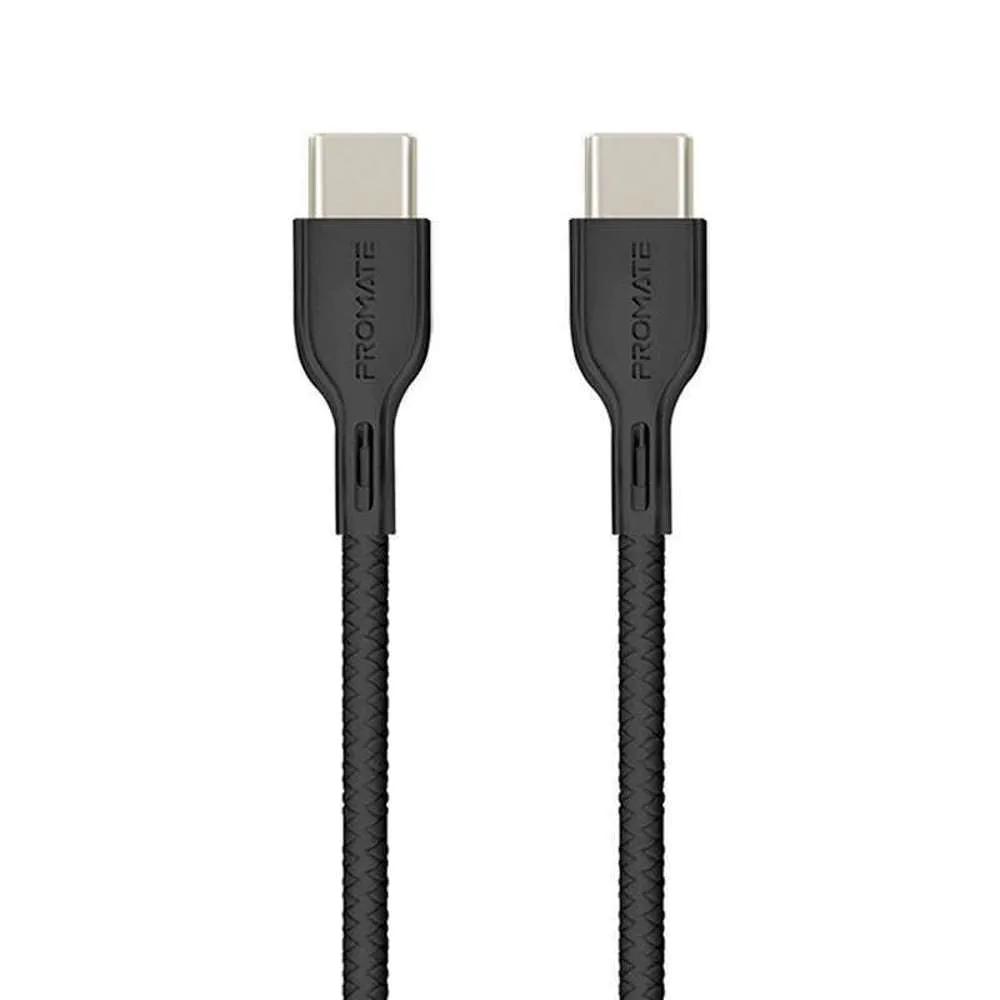 Promate 60W USB-C to USB-C Cable 2m Black