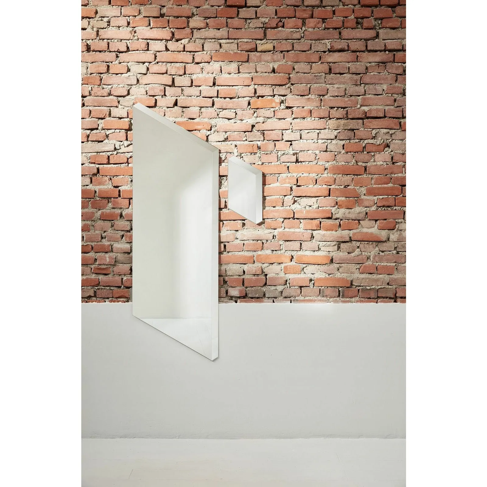 Puik Facet Glass Mirror 150x50cm, Silver