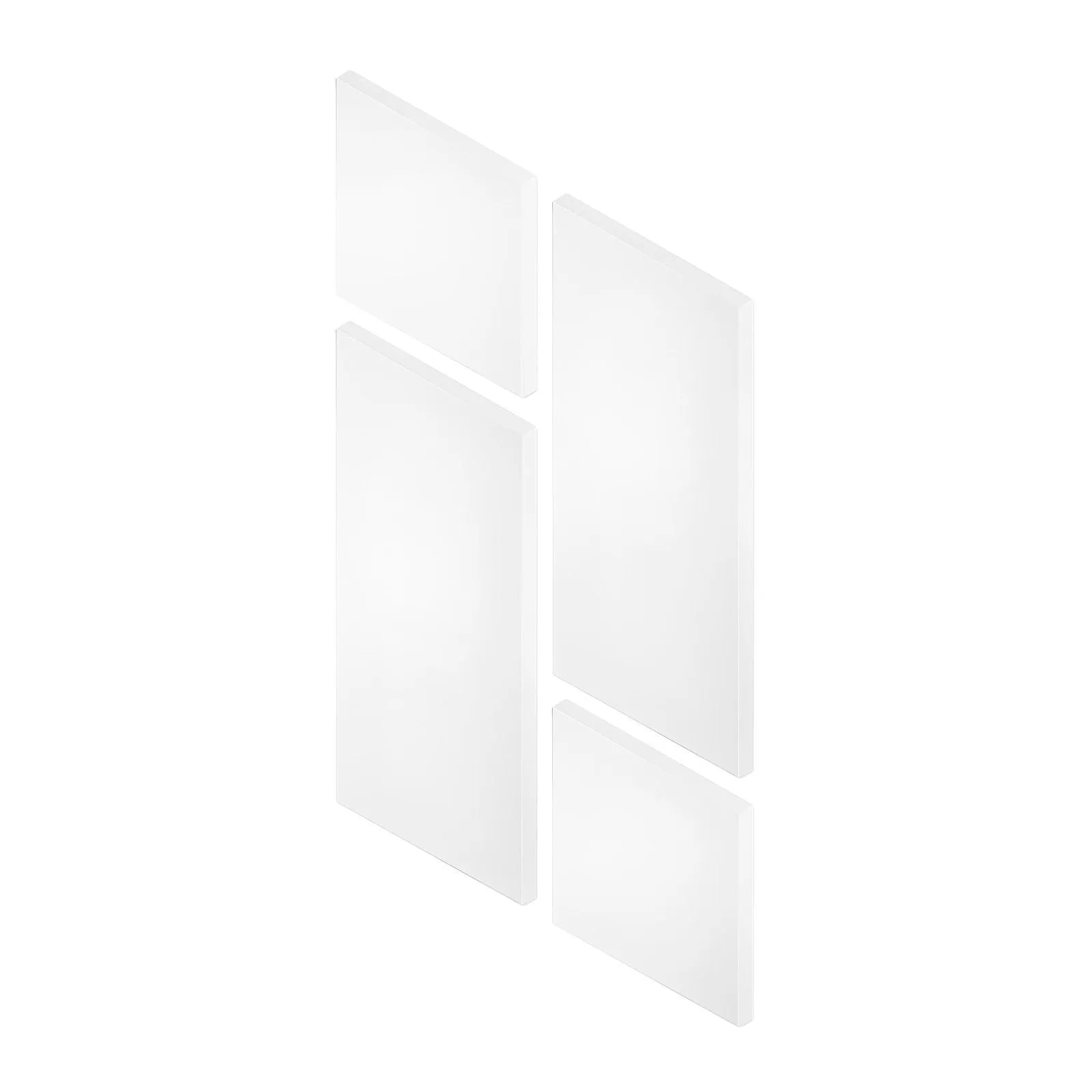 Puik Facet Glass Mirror 150x50cm, Silver