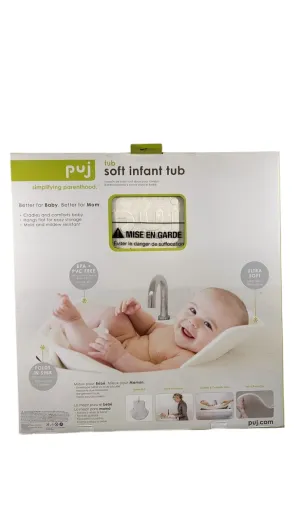 Puj Foldable Baby Bathtub, White