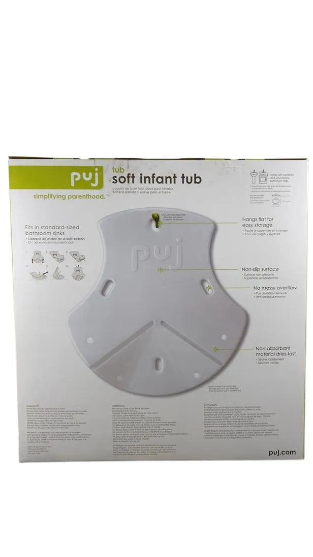 Puj Foldable Baby Bathtub, White