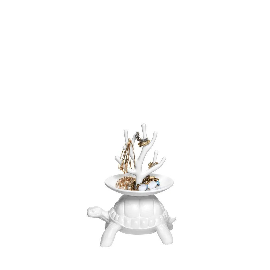 Qeeboo Turtle Carry Jewelry Tree Xs, White