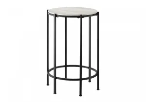 Remi Side Table - Beige/Black