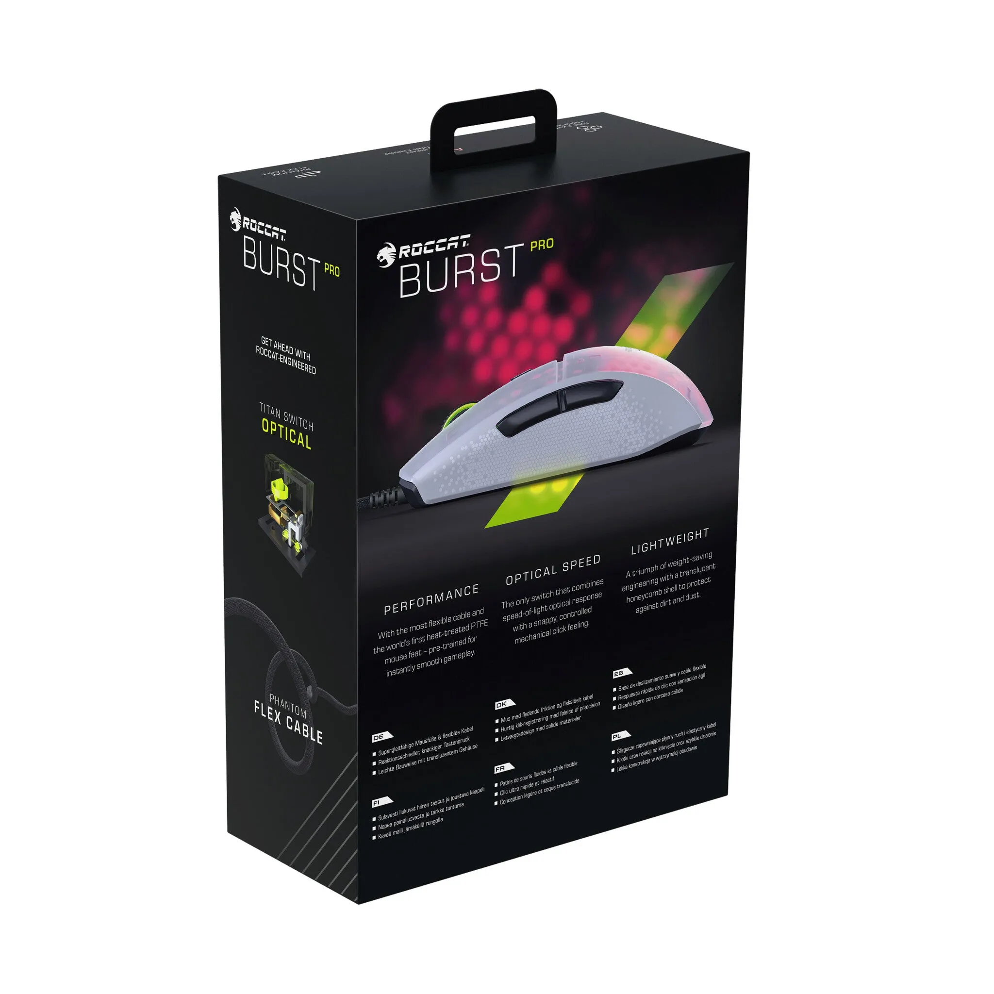 ROCCAT Burst Pro mouse Gaming Right-hand USB Type-A Optical 16000 DPI