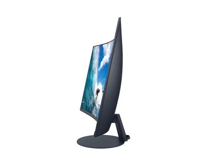 Samsung C27T550FDR 27" Full HD Curved Monitor - 75Hz, 4ms, VA, AMD FreeSync, Speakers, Blue and Grey
