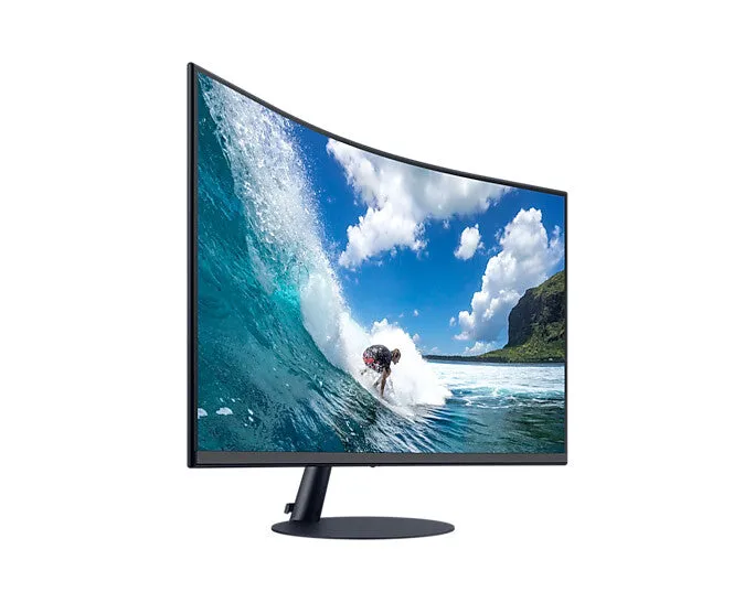 Samsung C27T550FDR 27" Full HD Curved Monitor - 75Hz, 4ms, VA, AMD FreeSync, Speakers, Blue and Grey