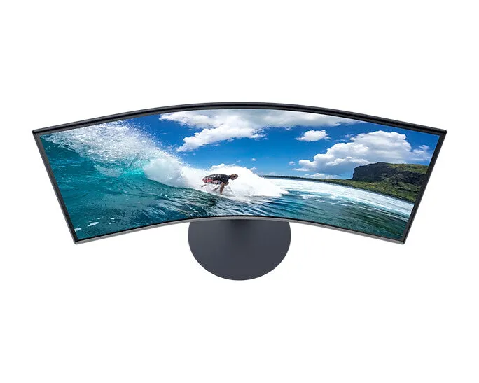 Samsung C27T550FDR 27" Full HD Curved Monitor - 75Hz, 4ms, VA, AMD FreeSync, Speakers, Blue and Grey