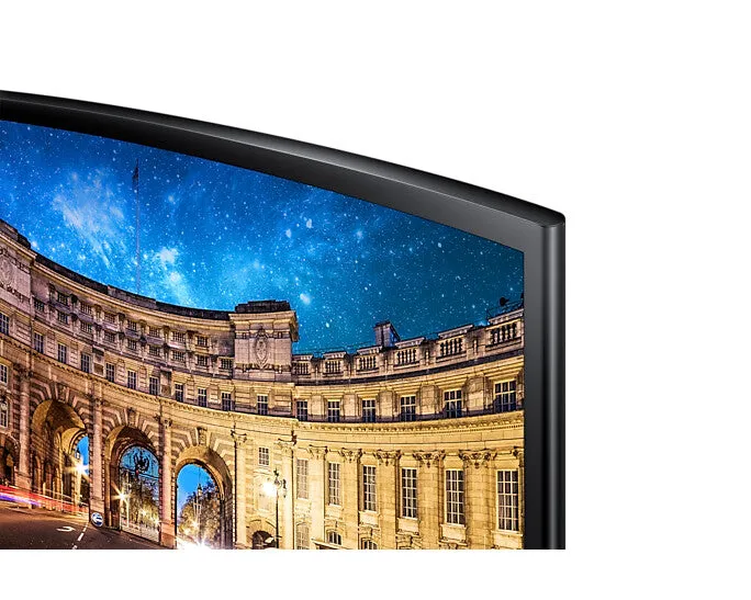 Samsung CF390 24" Full HD Curved Monitor - 60Hz, 4ms, VA, AMD FreeSync, Black