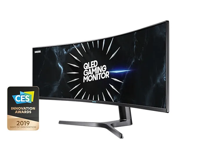 Samsung CRG9 49" UltraWide Dual Quad HD Curved Gaming Monitor - 120Hz, 4ms, VA, AMD FreeSync, Height Adjustable, Black