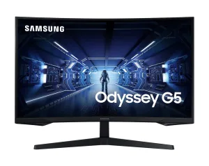 Samsung LC27G55TQBUXXU 27" Wide Quad HD Curved Gaming Monitor - 144Hz, 1ms, VA, AMD FreeSync Premium, Black