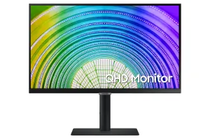 Samsung LS24A600UCUXXU 24" Quad HD Monitor - 75Hz, 5ms, IPS, AMD FreeSync, Height Adjustable, Black