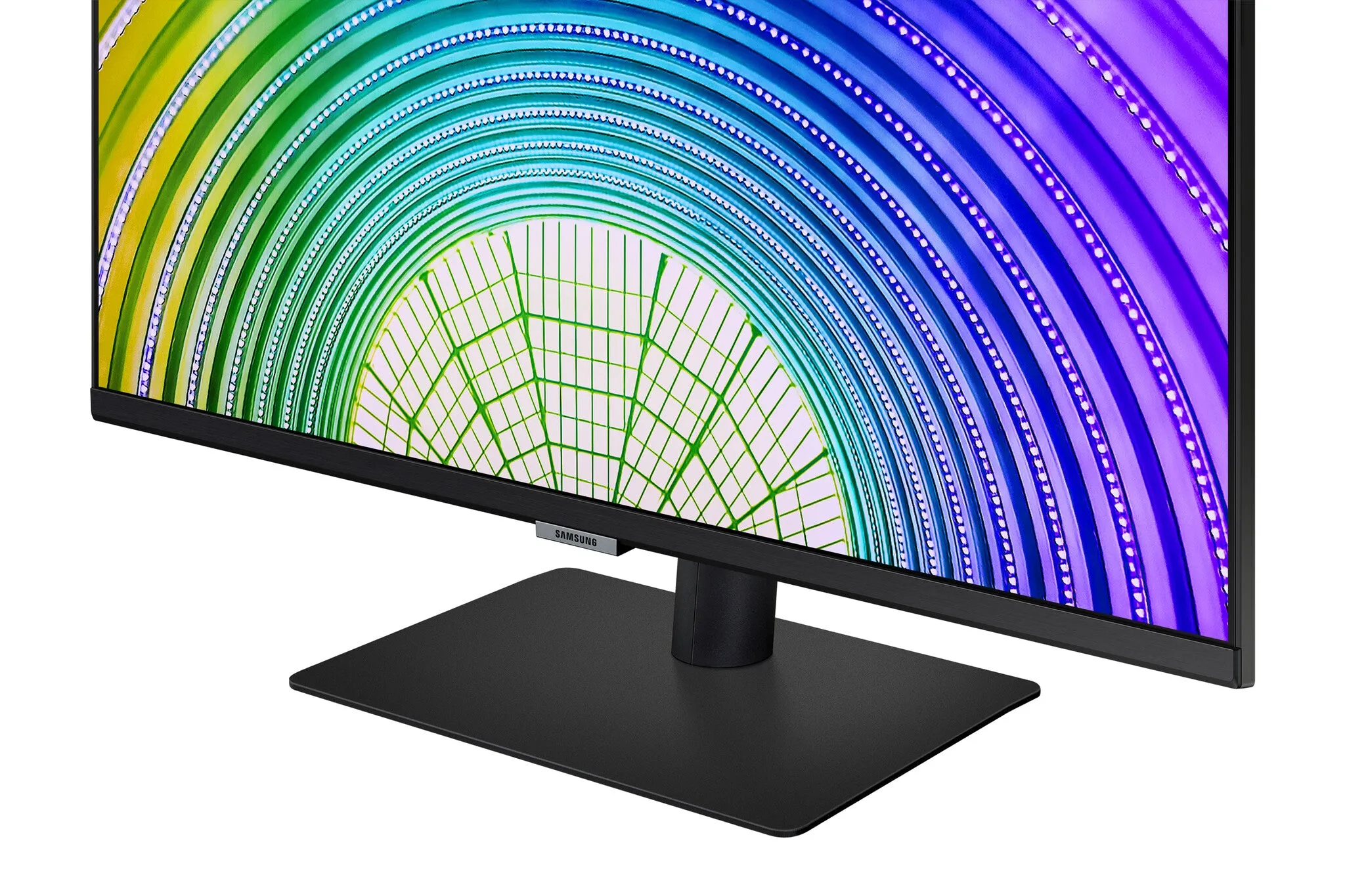 Samsung LS27A600UUUXXU 27" 2K Ultra HD Monitor - 75Hz, 5ms, IPS, AMD FreeSync, Height Adjustable, Speakers, Black