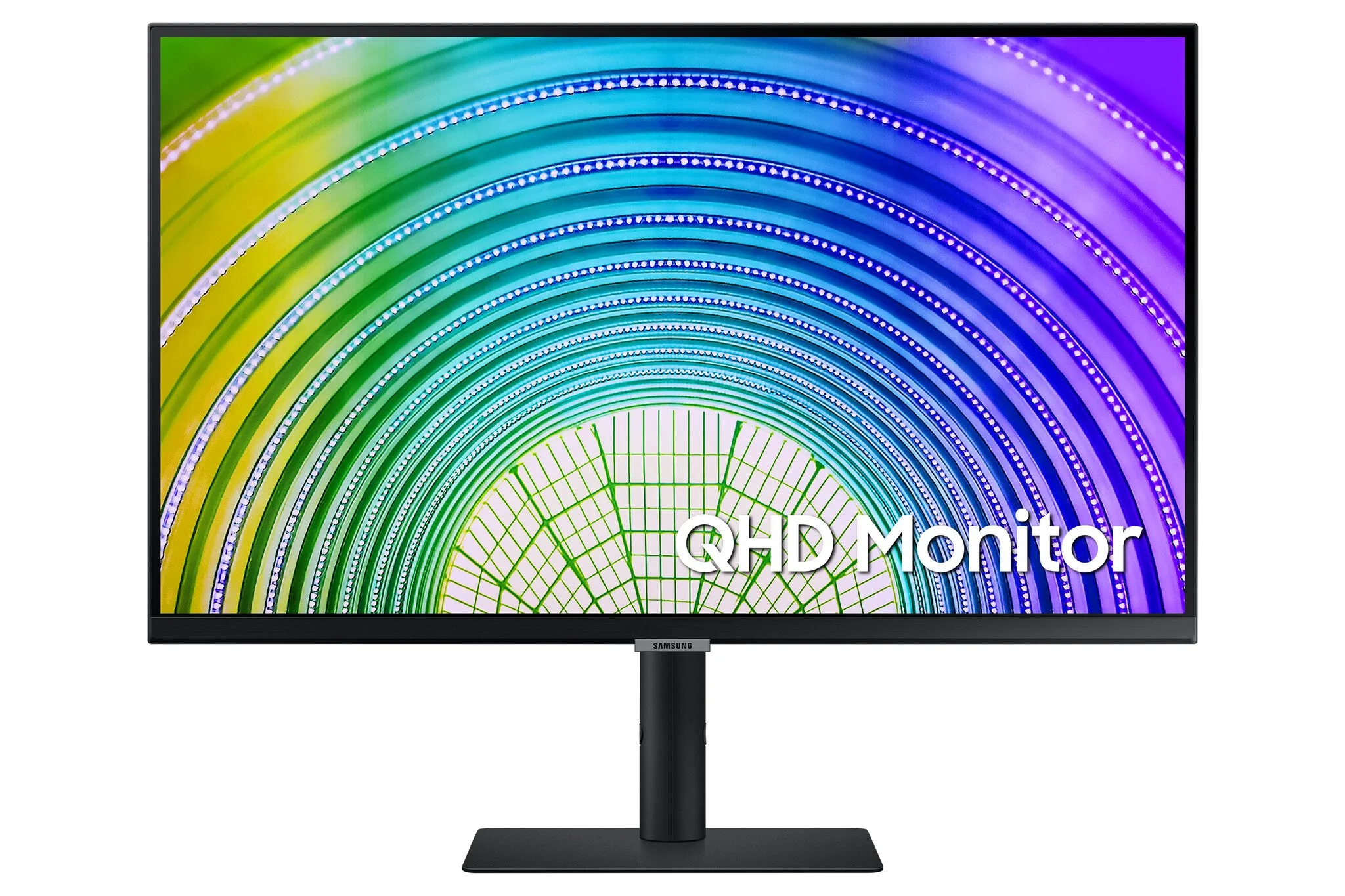 Samsung LS27A600UUUXXU 27" 2K Ultra HD Monitor - 75Hz, 5ms, IPS, AMD FreeSync, Height Adjustable, Speakers, Black