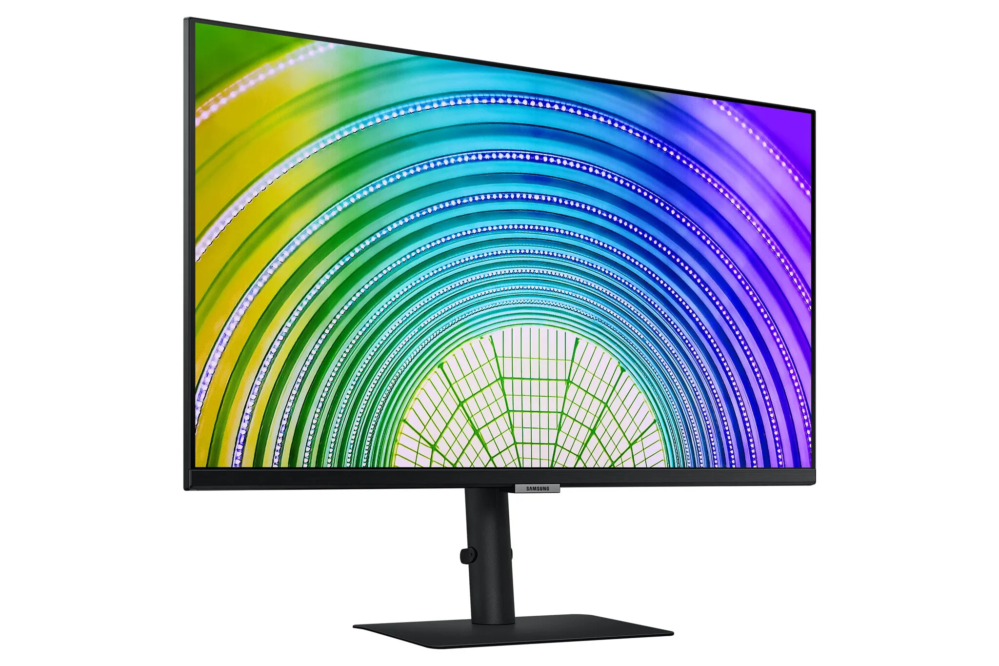 Samsung LS27A600UUUXXU 27" 2K Ultra HD Monitor - 75Hz, 5ms, IPS, AMD FreeSync, Height Adjustable, Speakers, Black
