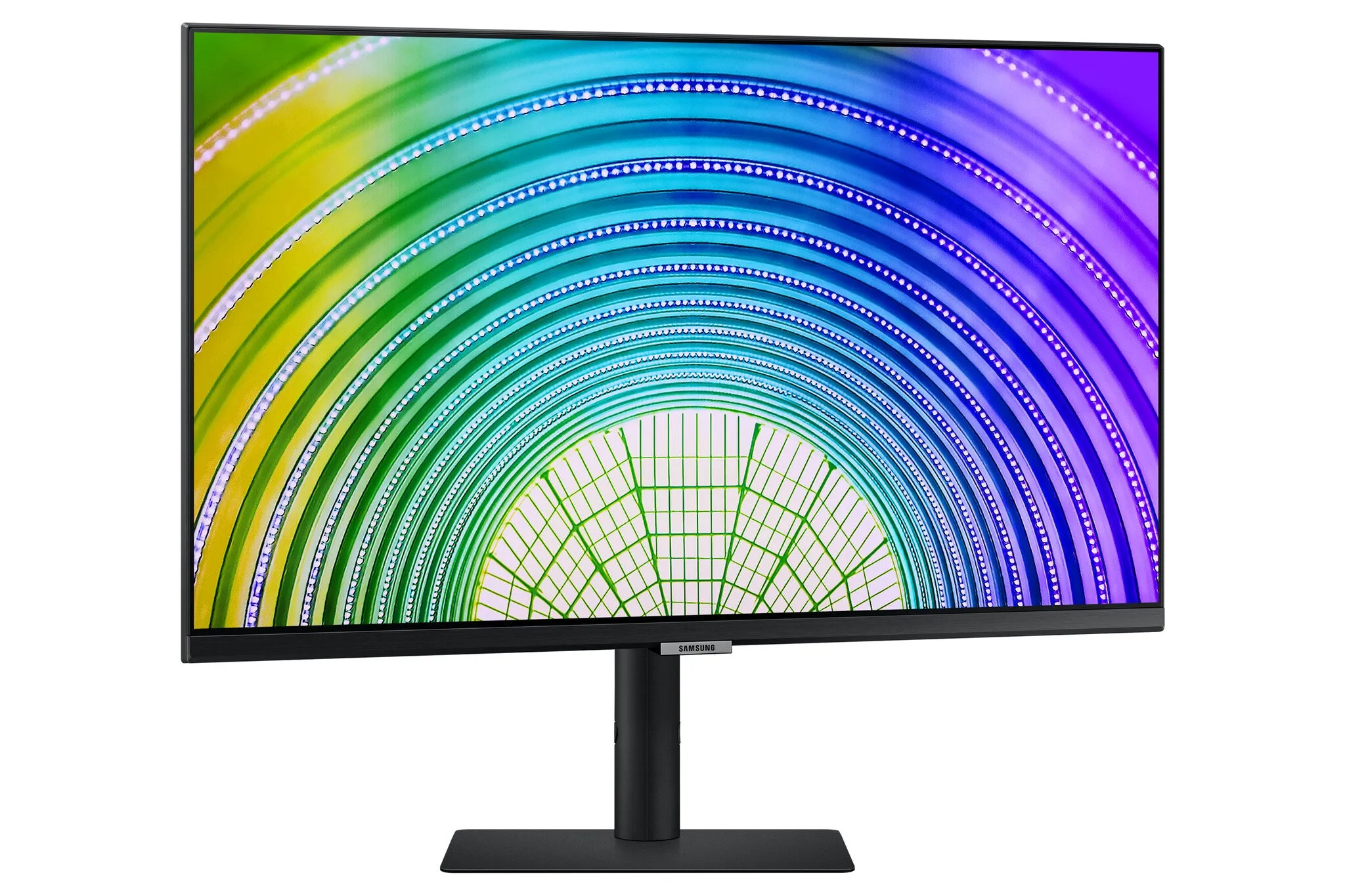 Samsung LS27A600UUUXXU 27" 2K Ultra HD Monitor - 75Hz, 5ms, IPS, AMD FreeSync, Height Adjustable, Speakers, Black