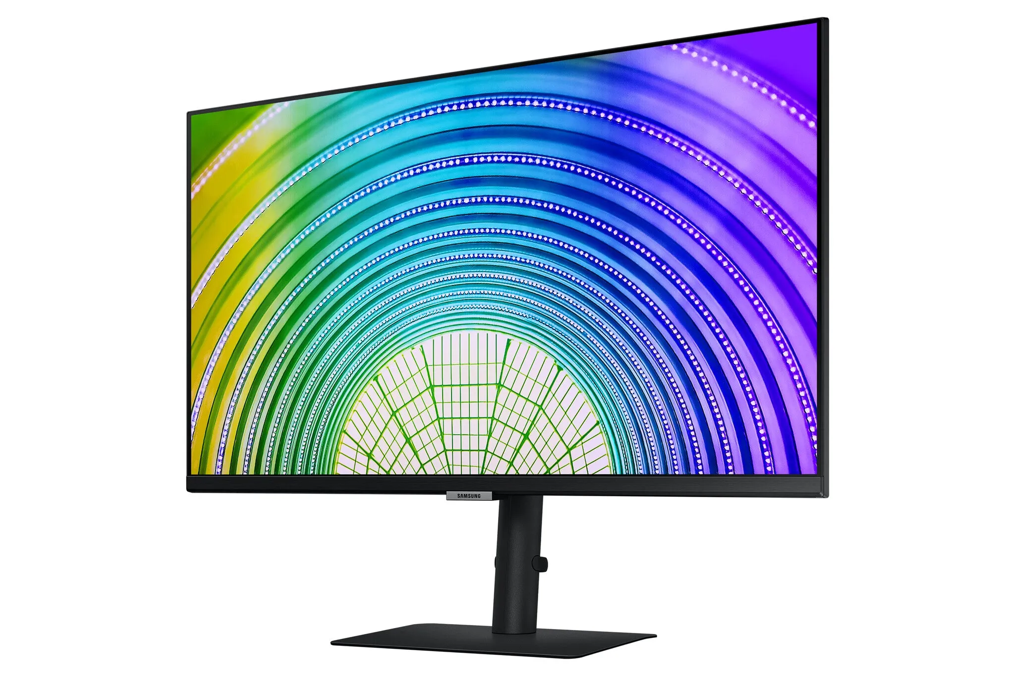 Samsung LS27A600UUUXXU 27" 2K Ultra HD Monitor - 75Hz, 5ms, IPS, AMD FreeSync, Height Adjustable, Speakers, Black