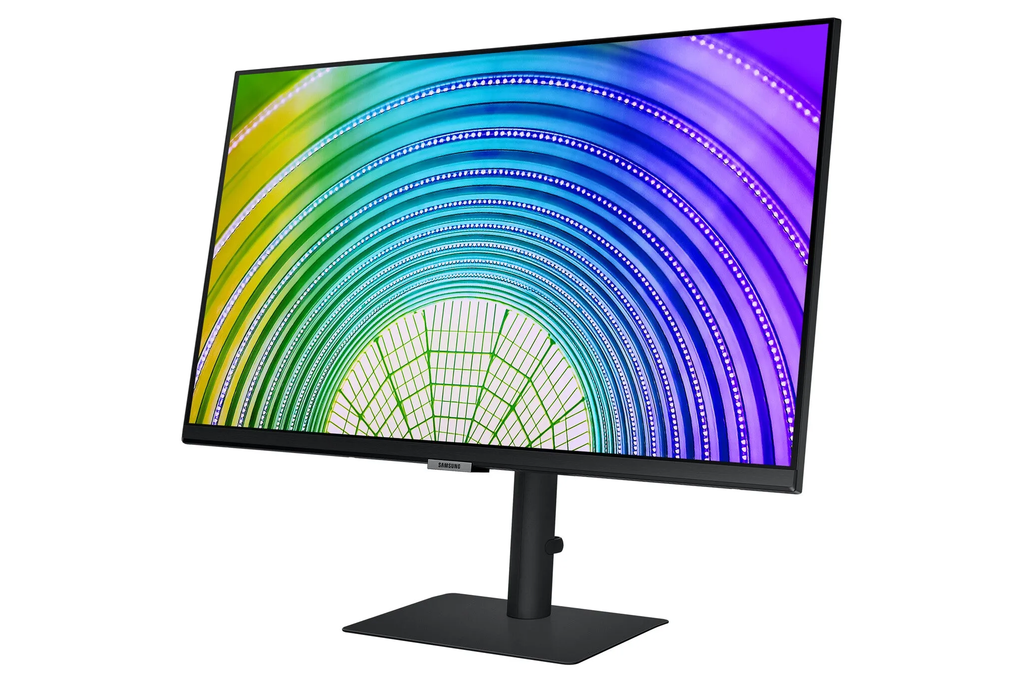 Samsung LS27A600UUUXXU 27" 2K Ultra HD Monitor - 75Hz, 5ms, IPS, AMD FreeSync, Height Adjustable, Speakers, Black
