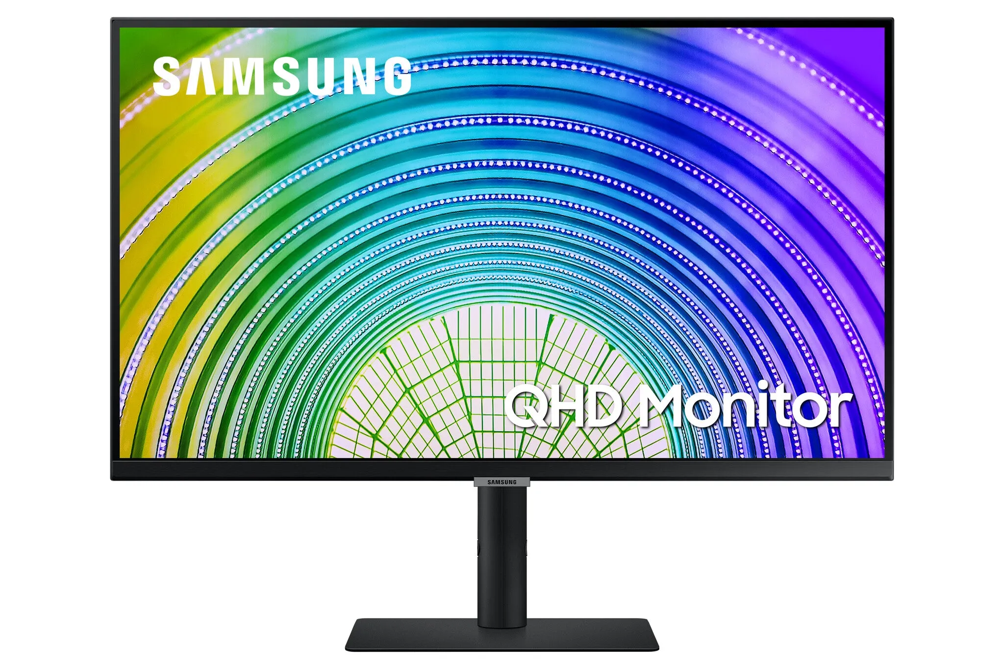 Samsung LS27A600UUUXXU 27" 2K Ultra HD Monitor - 75Hz, 5ms, IPS, AMD FreeSync, Height Adjustable, Speakers, Black