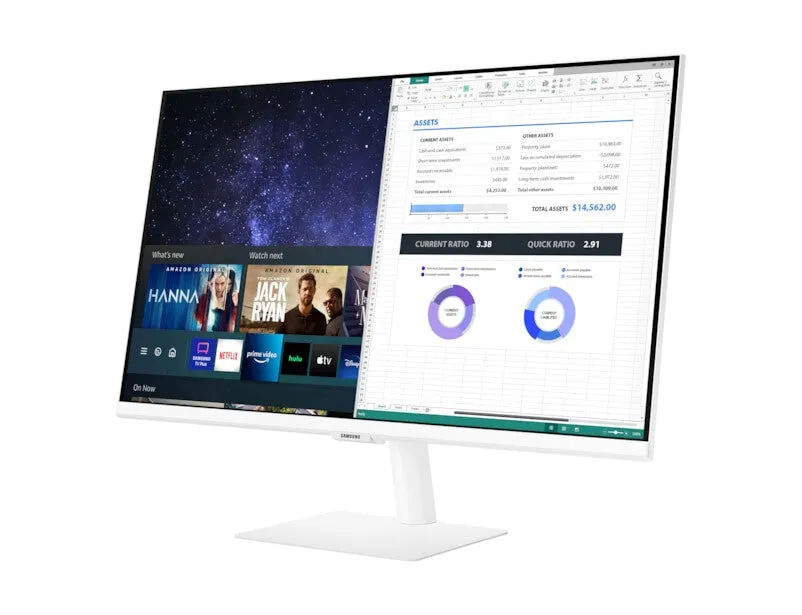 Samsung LS27AM501NU 27" Full HD Monitor - 8ms, VA, Speakers, White