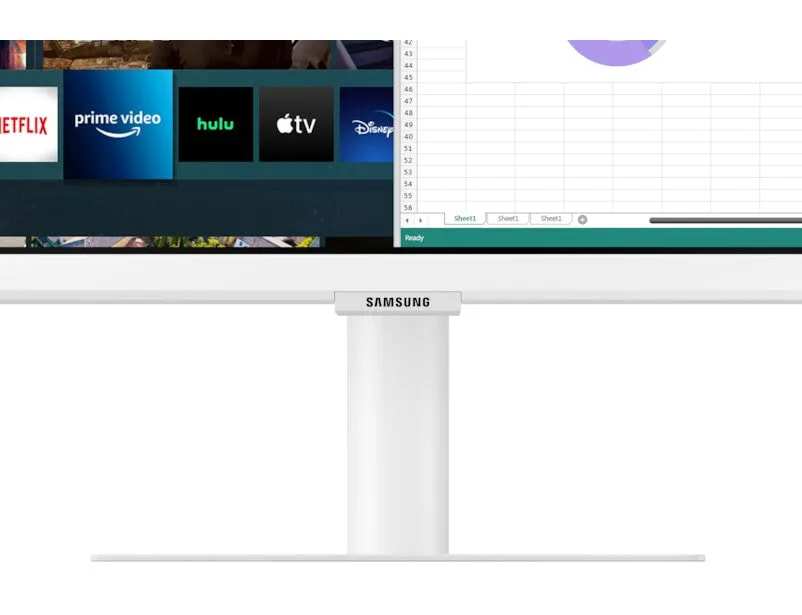 Samsung LS27AM501NU 27" Full HD Monitor - 8ms, VA, Speakers, White