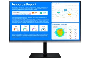 Samsung LS27R650FDUXXU 27" Full HD Monitor - 75Hz, 5ms, IPS, Height Adjustable, Speakers, Black and Grey