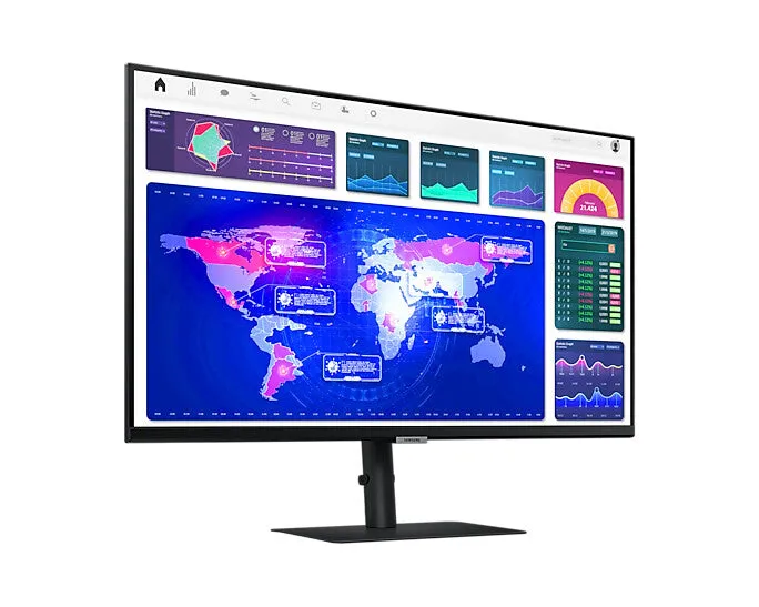Samsung LS32A600NWUXXU 32" Quad HD Monitor - 75Hz, 5ms, VA, AMD FreeSync, Height Adjustable, Black