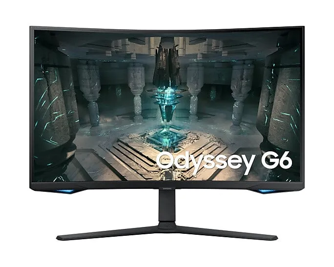 Samsung LS32BG650EUXXU 32" Quad HD Curved Gaming Monitor - 240Hz, 1ms, VA, AMD FreeSync Premium Pro, Height Adjustable, Speakers, Black