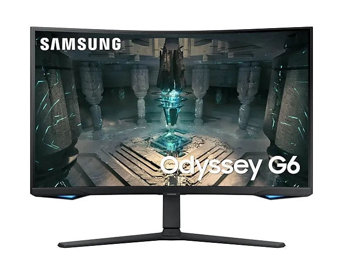 Samsung LS32BG650EUXXU 32" Quad HD Curved Gaming Monitor - 240Hz, 1ms, VA, AMD FreeSync Premium Pro, Height Adjustable, Speakers, Black