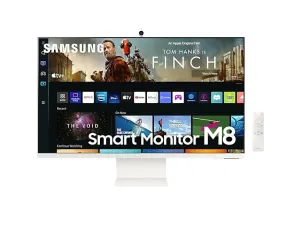 Samsung M80B 32" 4K Ultra HD Monitor - 60Hz, 4ms, VA, Height Adjustable, Speakers, White