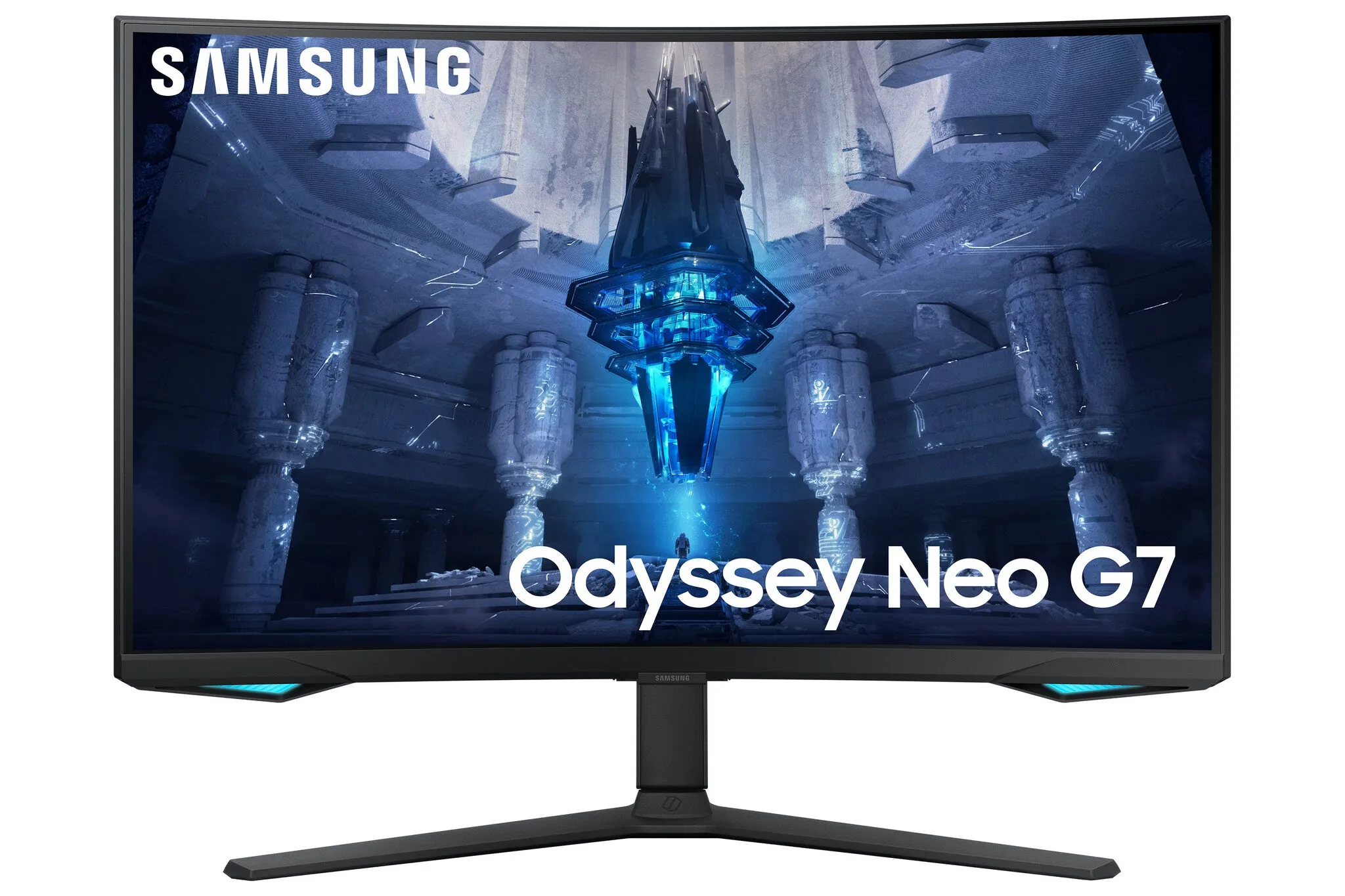 Samsung Neo G7 LS32BG750NUXXU 32" 4K Ultra HD Curved Gaming Monitor - 165Hz, 1ms, VA, AMD FreeSync Premium Pro, Height Adjustable, Speakers, Black