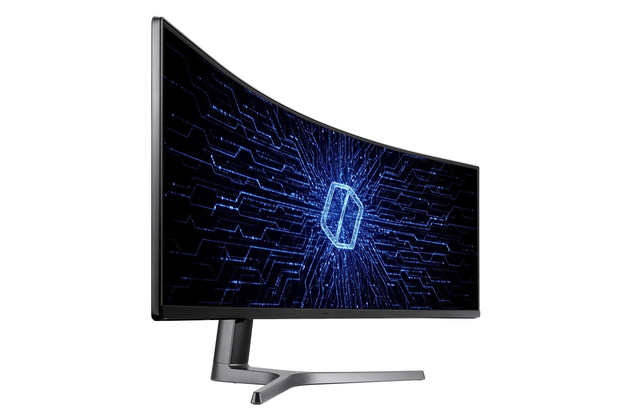 Samsung Odyssey C49RG90SSP 48.8" UltraWide Dual Quad HD Curved Gaming Monitor - 120Hz, 4ms, VA, AMD FreeSync, Height Adjustable, Speakers, Black