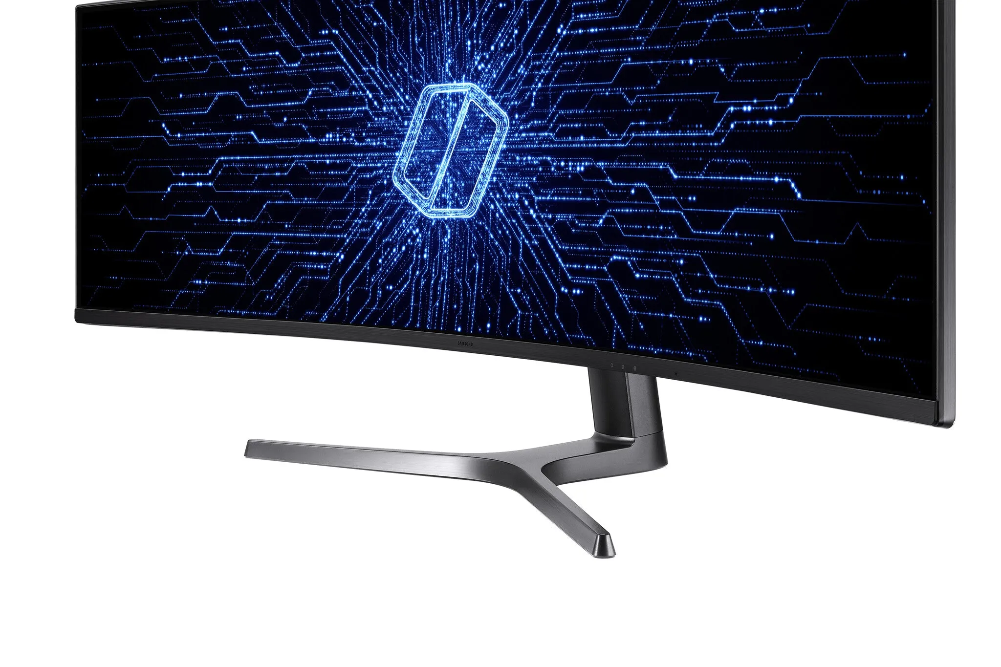 Samsung Odyssey C49RG90SSP 48.8" UltraWide Dual Quad HD Curved Gaming Monitor - 120Hz, 4ms, VA, AMD FreeSync, Height Adjustable, Speakers, Black