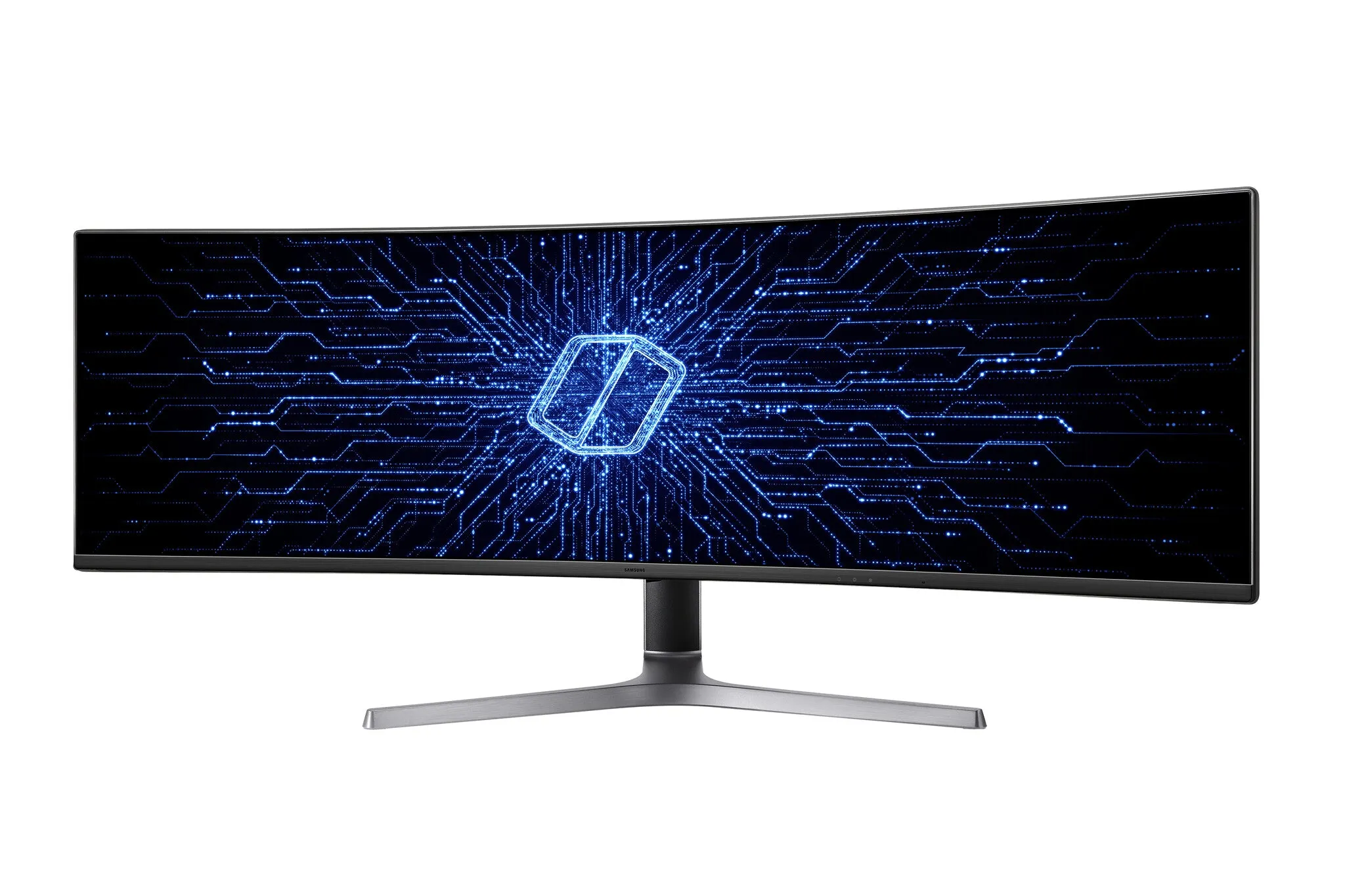 Samsung Odyssey C49RG90SSP 48.8" UltraWide Dual Quad HD Curved Gaming Monitor - 120Hz, 4ms, VA, AMD FreeSync, Height Adjustable, Speakers, Black