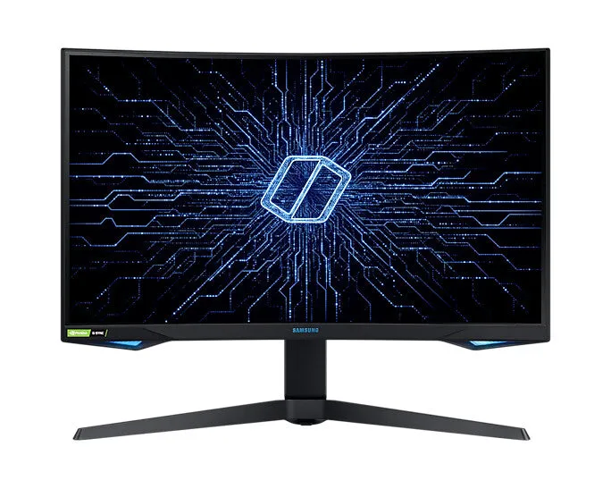 Samsung Odyssey G75T LC27G75TQSRXXU 27" Wide Quad HD Curved Gaming Monitor - 240Hz, 1ms, VA, G-Sync Compatible, Height Adjustable, Speakers, Black