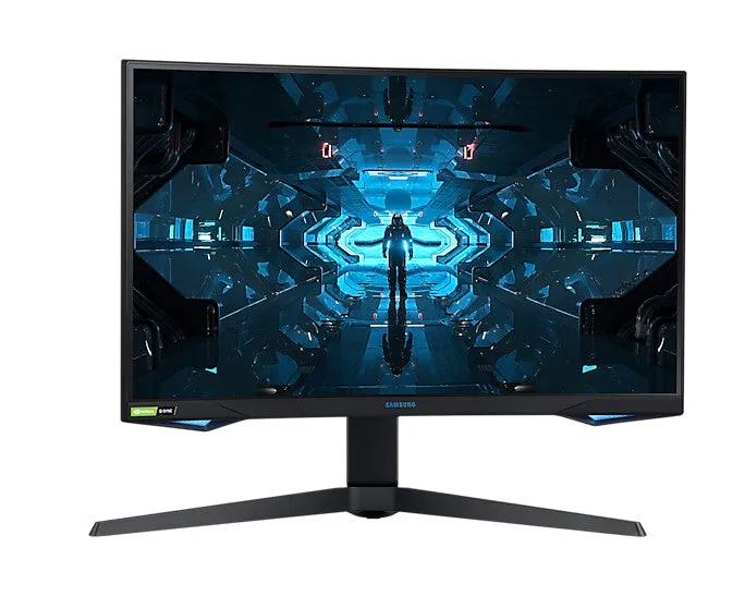 Samsung Odyssey G75T LC27G75TQSRXXU 27" Wide Quad HD Curved Gaming Monitor - 240Hz, 1ms, VA, G-Sync Compatible, Height Adjustable, Speakers, Black
