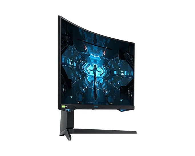 Samsung Odyssey G75T LC27G75TQSRXXU 27" Wide Quad HD Curved Gaming Monitor - 240Hz, 1ms, VA, G-Sync Compatible, Height Adjustable, Speakers, Black