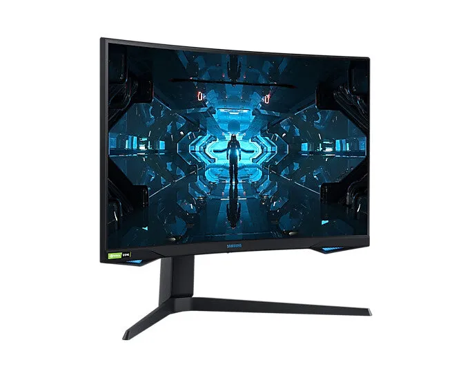 Samsung Odyssey G75T LC27G75TQSRXXU 27" Wide Quad HD Curved Gaming Monitor - 240Hz, 1ms, VA, G-Sync Compatible, Height Adjustable, Speakers, Black