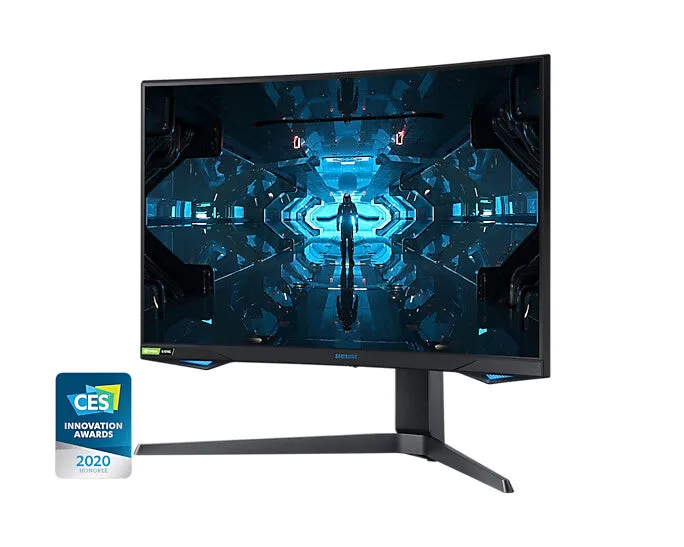 Samsung Odyssey LC27G75TQSPXXU 27" Wide Quad HD Curved Gaming Monitor - 240Hz, 1ms, VA, G-Sync Compatible, Height Adjustable, Black