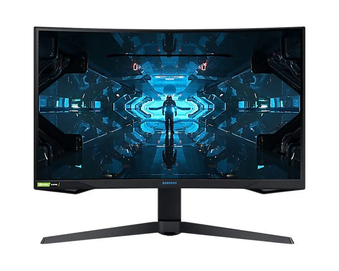 Samsung Odyssey LC27G75TQSPXXU 27" Wide Quad HD Curved Gaming Monitor - 240Hz, 1ms, VA, G-Sync Compatible, Height Adjustable, Black