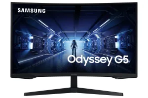 Samsung Odyssey LC32G55TQW 32" Wide Quad HD Curved Gaming Monitor - 144Hz, 1ms, VA, AMD FreeSync Premium, Black