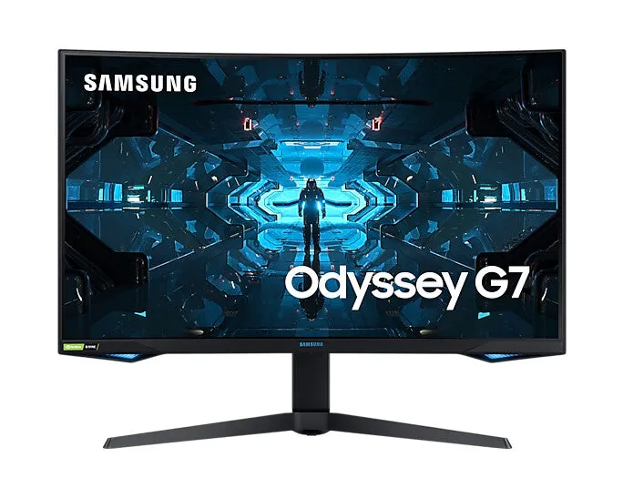 Samsung Odyssey LC32G75TQSPXXU 31.5" WQHD Curved Gaming Monitor - 240Hz, 1ms, VA, G-Sync Compatible, AMD FreeSync Premium Pro, Height Adjustable, Black