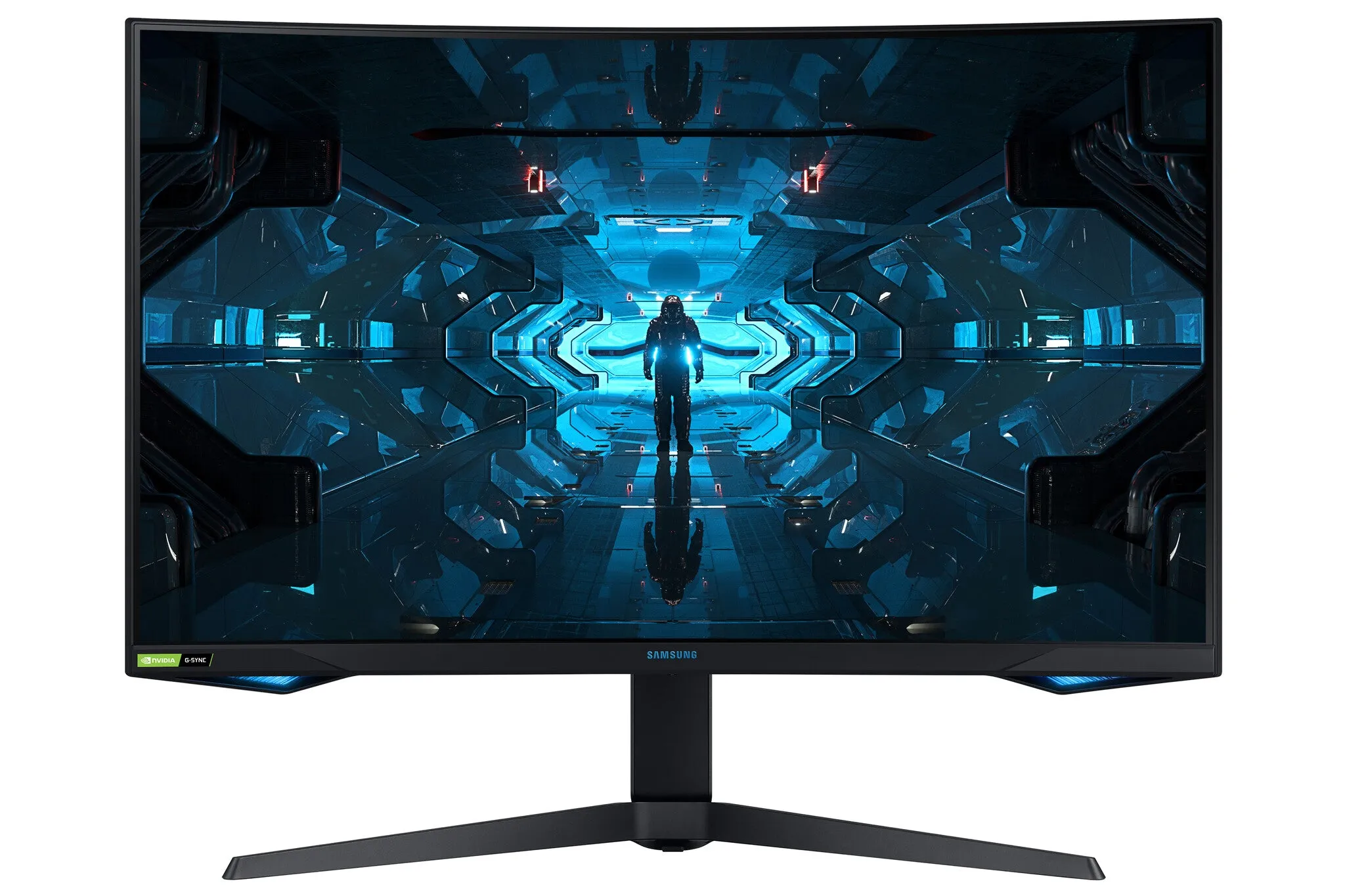 Samsung Odyssey LC32G75TQSPXXU 31.5" WQHD Curved Gaming Monitor - 240Hz, 1ms, VA, G-Sync Compatible, AMD FreeSync Premium Pro, Height Adjustable, Black