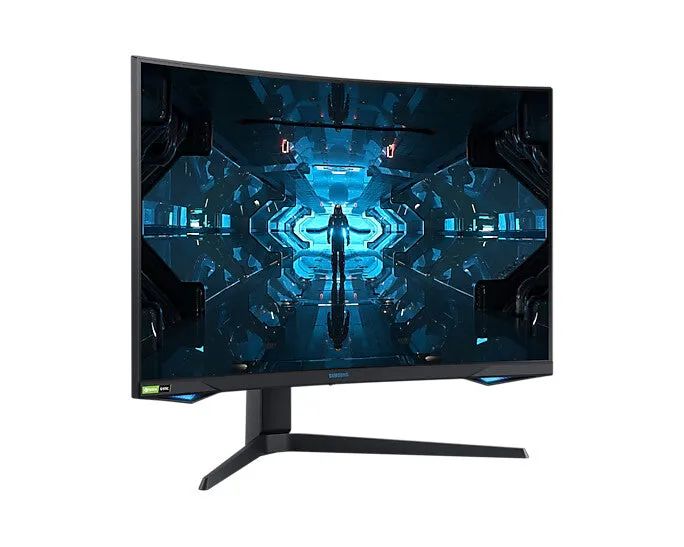 Samsung Odyssey LC32G75TQSPXXU 31.5" WQHD Curved Gaming Monitor - 240Hz, 1ms, VA, G-Sync Compatible, AMD FreeSync Premium Pro, Height Adjustable, Black