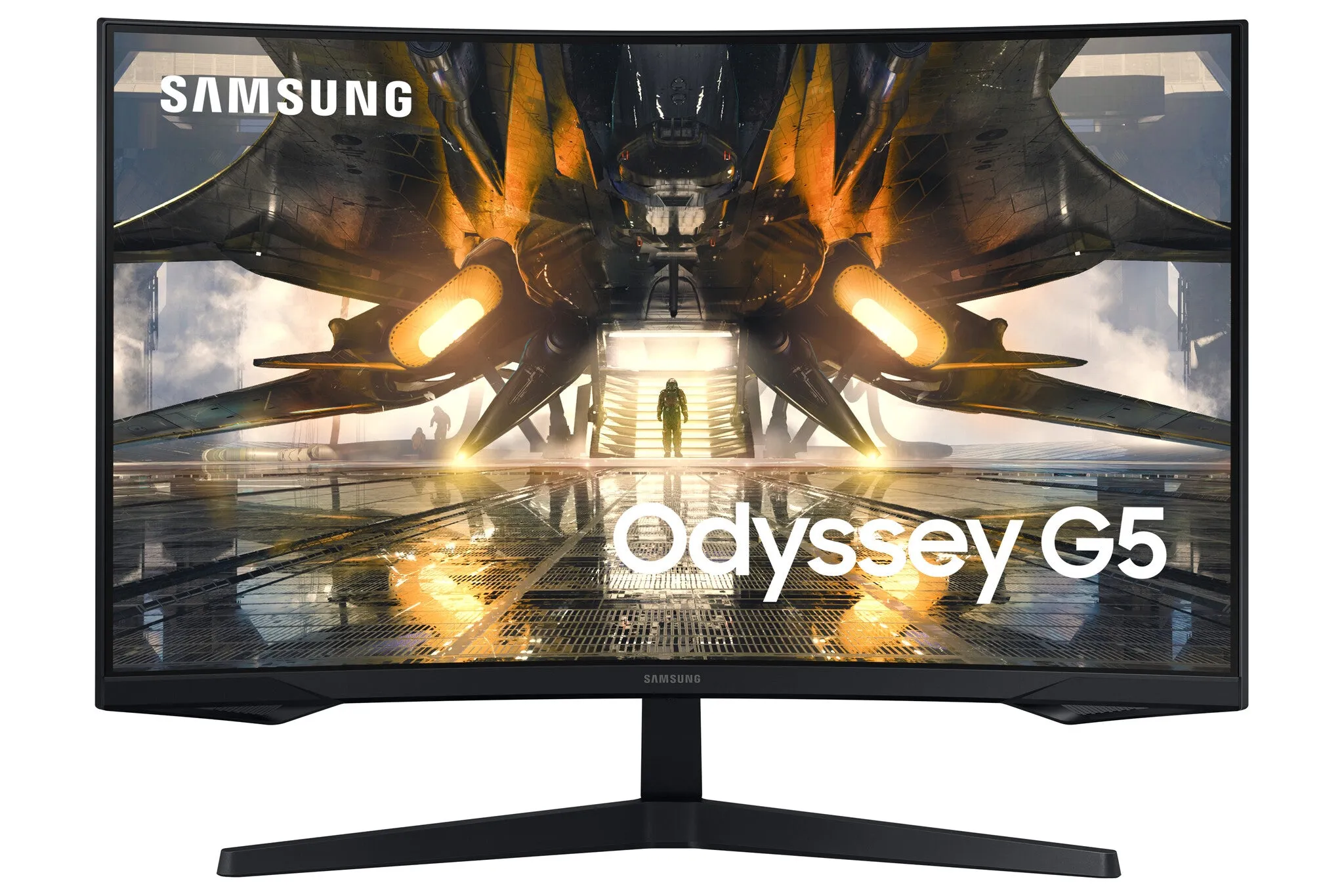 Samsung Odyssey LS32AG550EPXXU 32" Quad HD Curved Gaming Monitor - 165Hz, 1ms, VA, AMD FreeSync Premium, Black