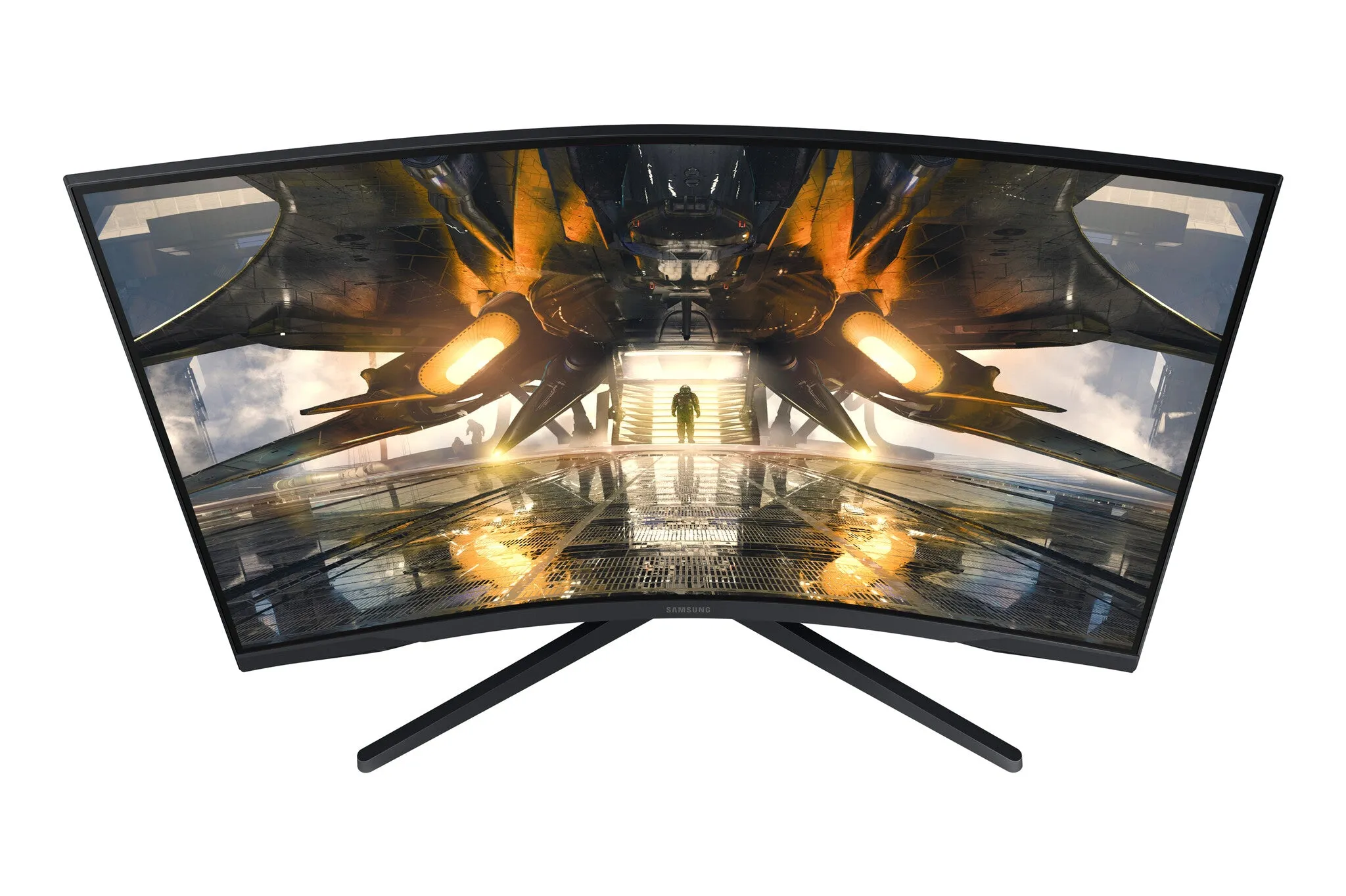 Samsung Odyssey LS32AG550EPXXU 32" Quad HD Curved Gaming Monitor - 165Hz, 1ms, VA, AMD FreeSync Premium, Black