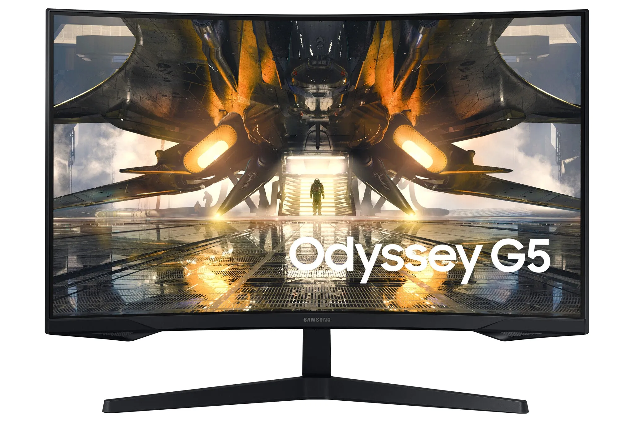 Samsung Odyssey LS32AG550EPXXU 32" Quad HD Curved Gaming Monitor - 165Hz, 1ms, VA, AMD FreeSync Premium, Black