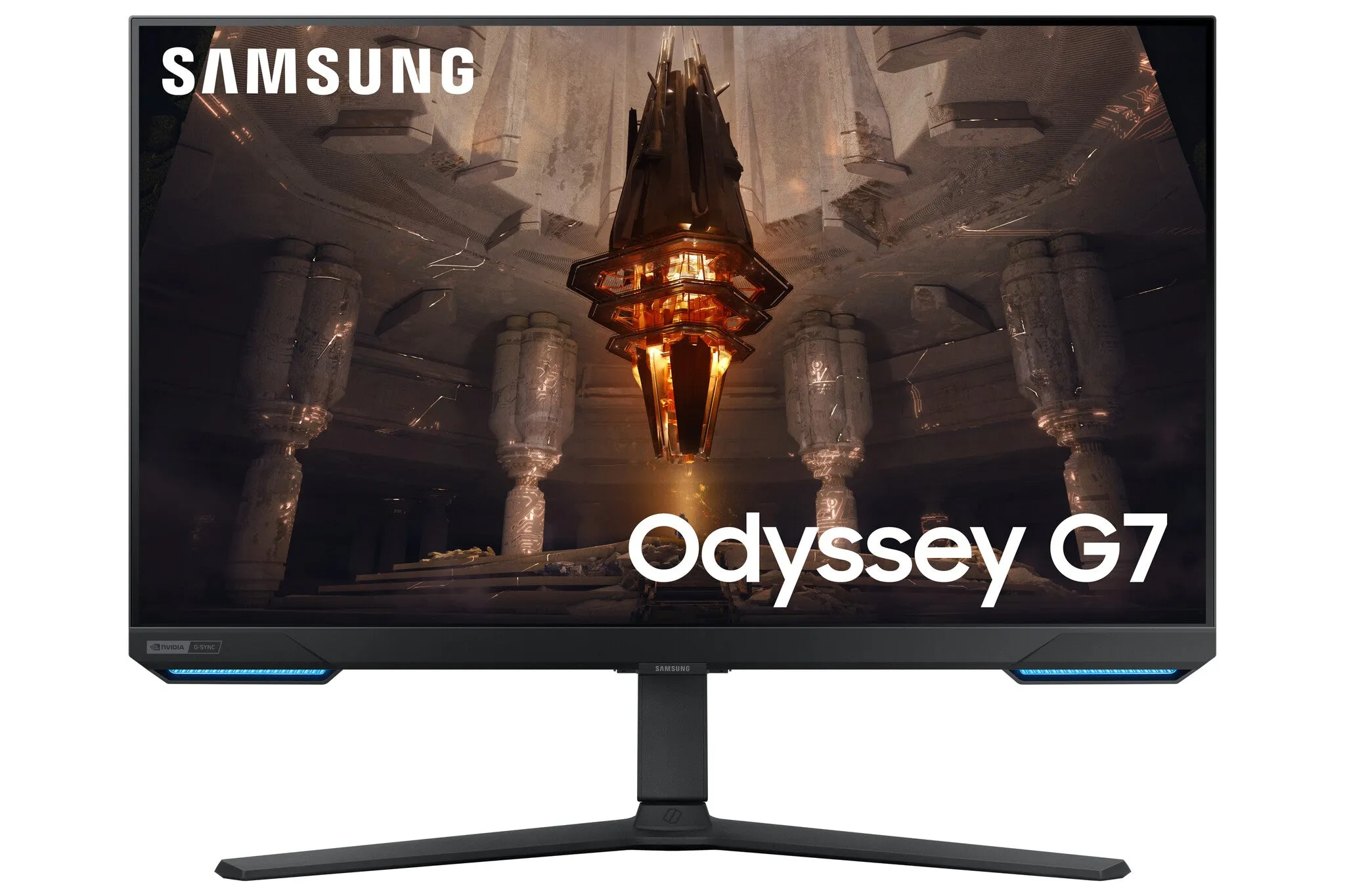 Samsung Odyssey LS32BG700EU 32" 4K Ultra HD Gaming Monitor - 144Hz, 1ms, IPS, G-Sync Compatible, Height Adjustable, Speakers, Black