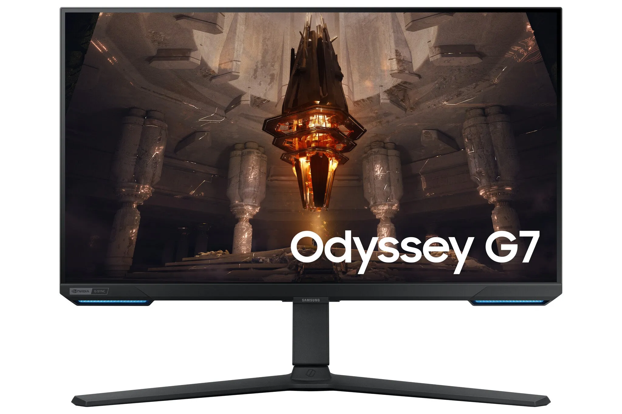 Samsung Odyssey LS32BG700EU 32" 4K Ultra HD Gaming Monitor - 144Hz, 1ms, IPS, G-Sync Compatible, Height Adjustable, Speakers, Black